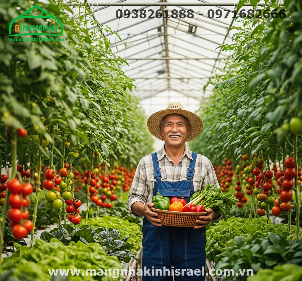 Lập nghiệp giữa vùng nắng hạn: Thanh niên Khánh Hòa biến vùng đất khô cằn thành trang trại rau sạch với màng nhà kính
